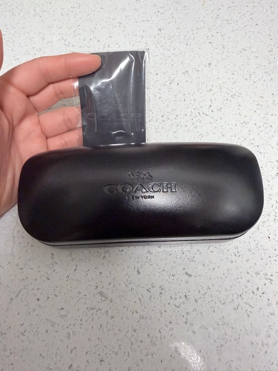 Coach Accessories - Coach New York Black Eyeglasses Case with Microfiber Cloth – Brand New